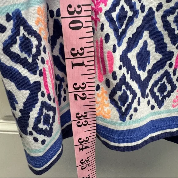 Lilly Pulitzer Ocean Ridge Dress  "Tons of Fun" Elephant Print Blue and White - Picture 10 of 14